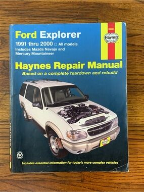 Ford Explorer Vintage Haynes Automotive Repair Manual #36024 Vehicle Maint Book